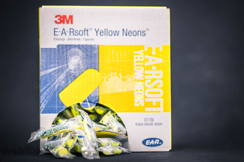 E-A-Rsoft™ Yellow Neons™ Earplugs 312-1250, Uncorded, 200 pairs per box